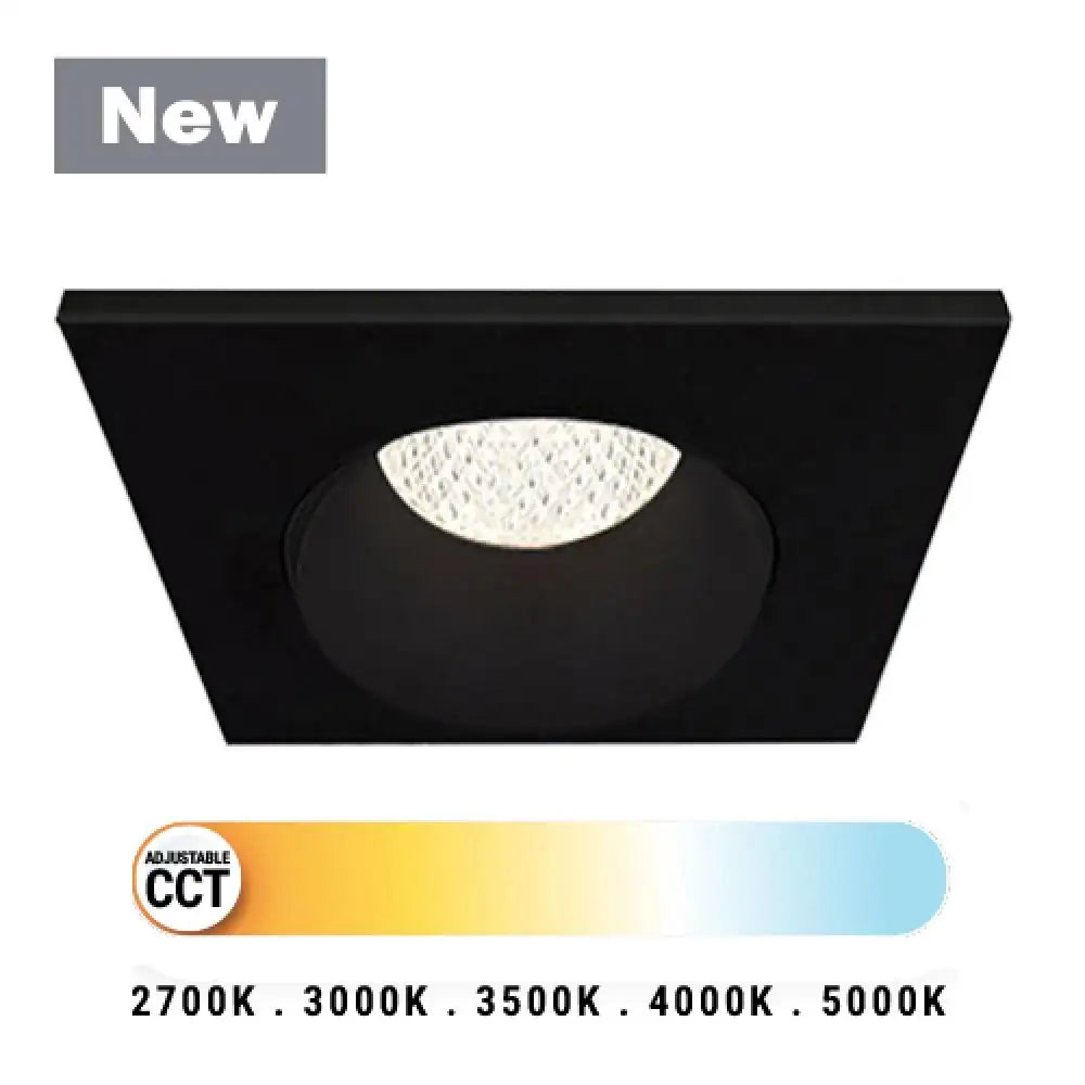 EUROFASE, MIDWAY 3.5 REC SQ GBL BK, FLUSH MOUNT CEILING LIGHTS