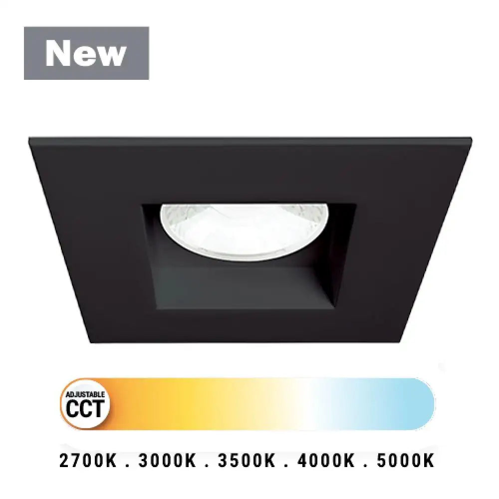 EUROFASE, MIDWAY 3.5 REC SQ DN BK, FLUSH MOUNT CEILING LIGHTS