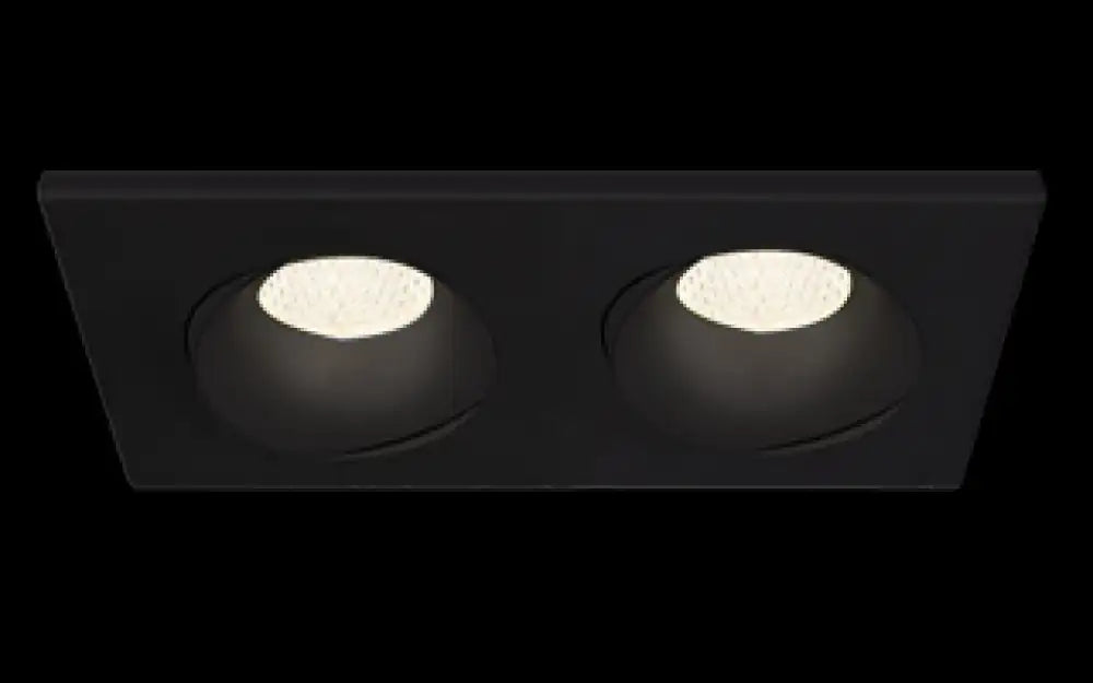 EUROFASE, MIDWAY 3.5 REC 2LT GBL BK, FLUSH MOUNT CEILING LIGHTS