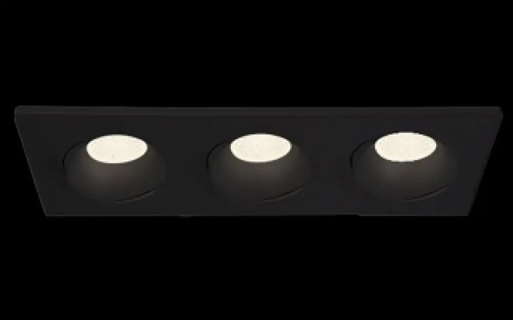EUROFASE, MIDWAY 3.5 REC 3LT GBL BK, FLUSH MOUNT CEILING LIGHTS