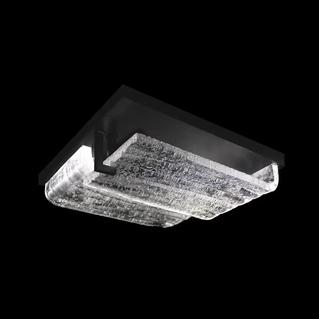 FINE ART LAMPS, WATERFALL SQUARE OUTDOOR FLUSH MOUNT, OUTDOOR CEILING LIGHTS