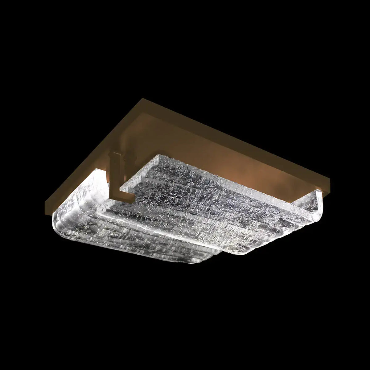 FINE ART LAMPS, WATERFALL SQUARE OUTDOOR FLUSH MOUNT, OUTDOOR CEILING LIGHTS