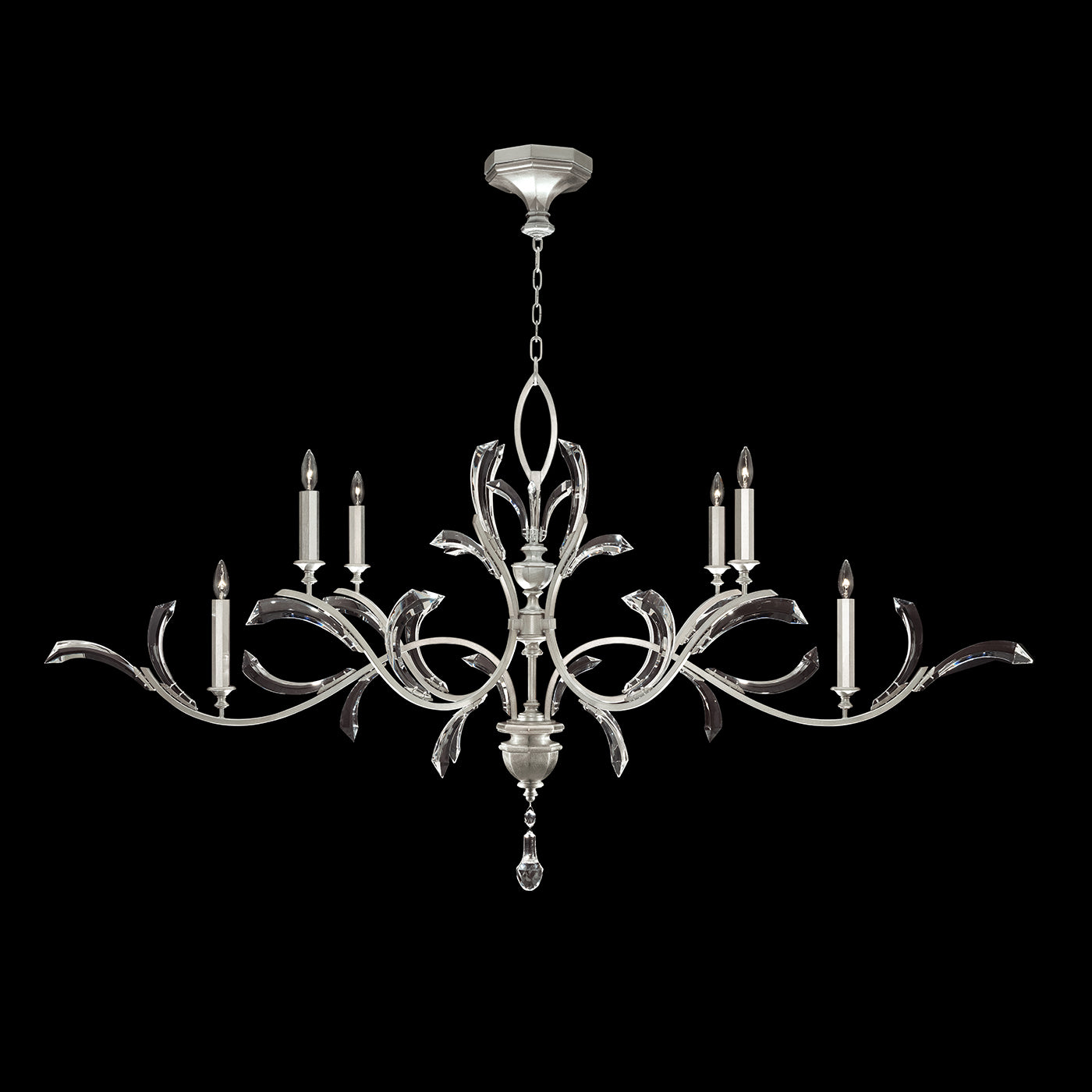 FINE ART LAMPS, BEVELED ARCS OBLONG CHANDELIER, CHANDELIER LIGHT