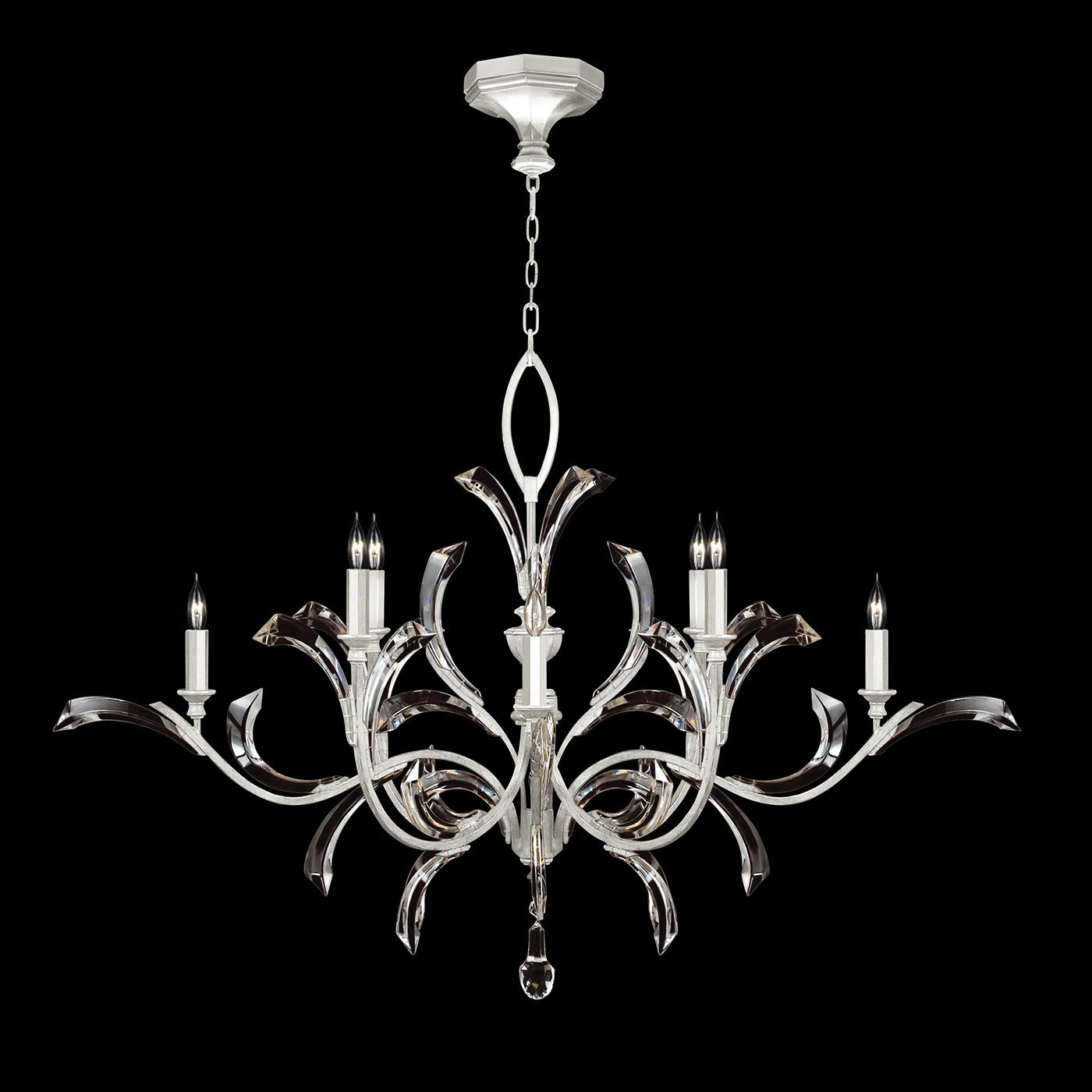 FINE ART LAMPS, BEVELED ARCS CHANDELIER, CHANDELIER LIGHT