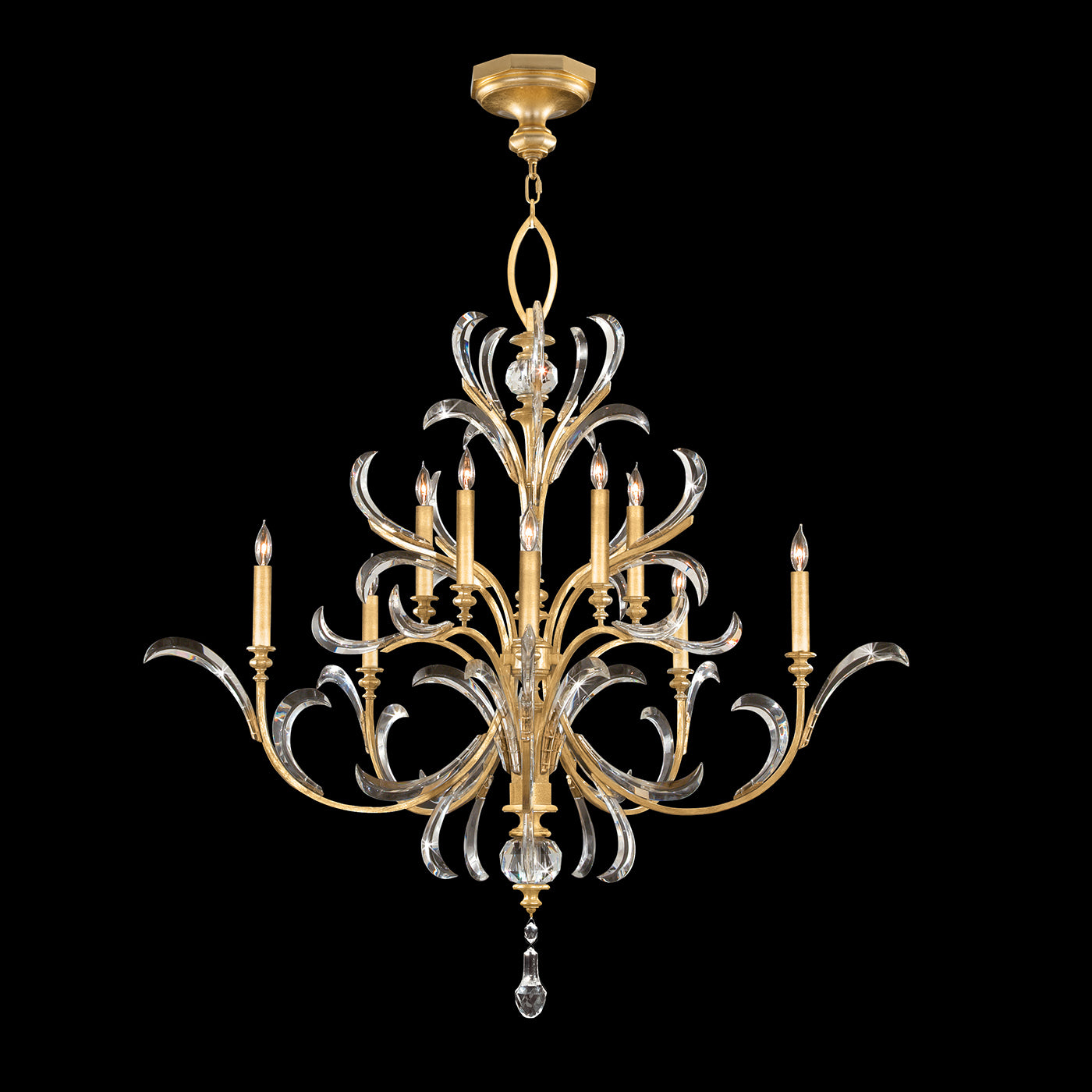 FINE ART LAMPS, BEVELED ARCS CHANDELIER, CHANDELIER LIGHT