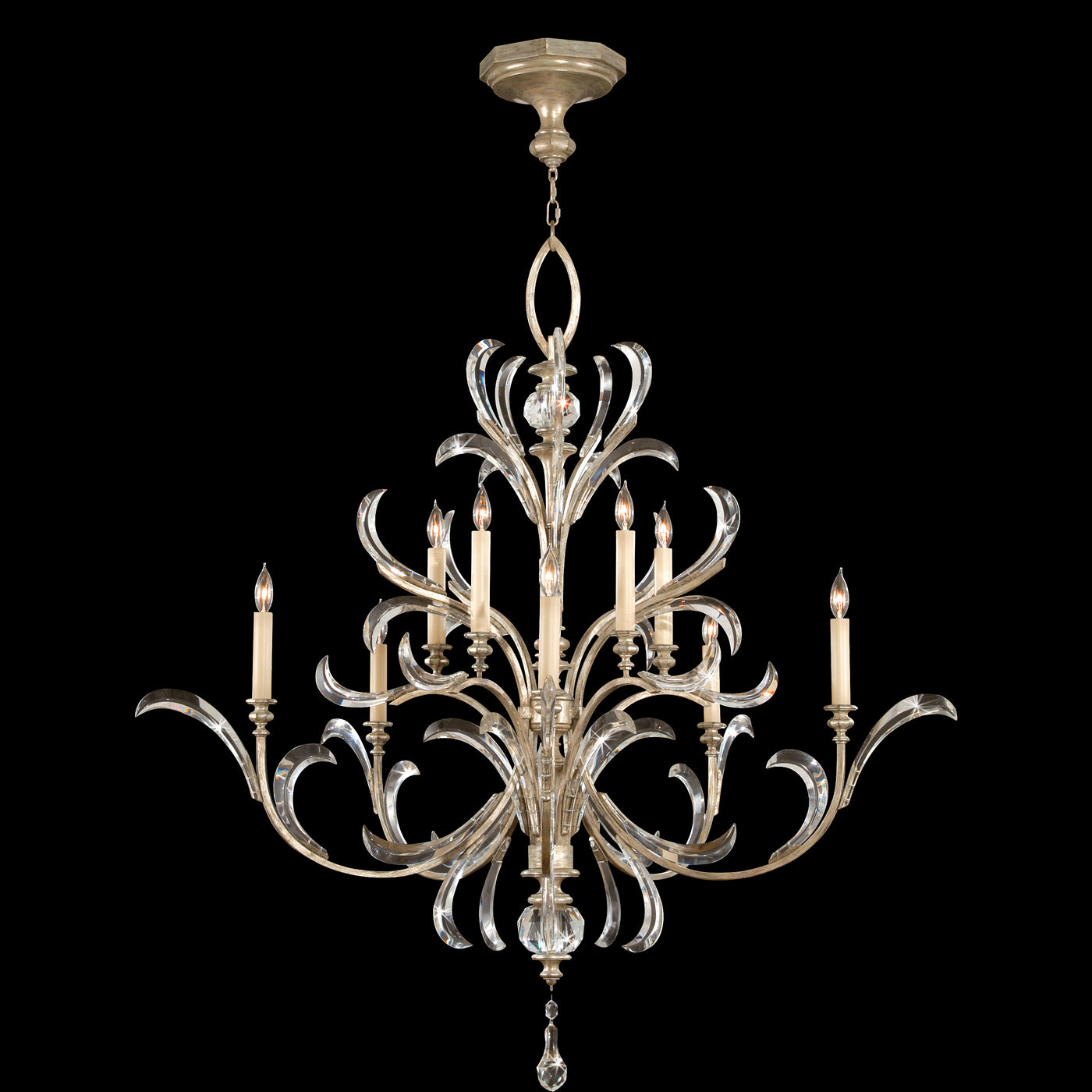 FINE ART LAMPS, BEVELED ARCS CHANDELIER, CHANDELIER LIGHT