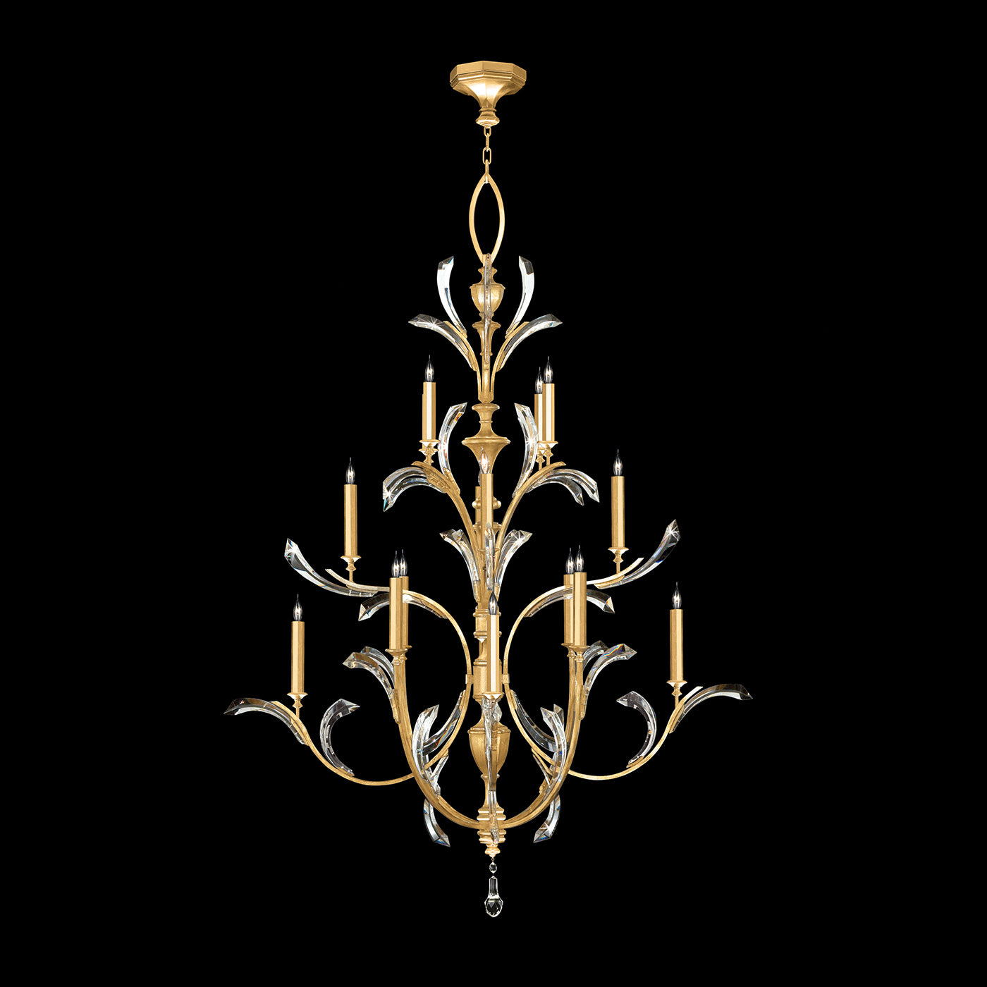 FINE ART LAMPS, BEVELED ARCS CHANDELIER, CHANDELIER LIGHT