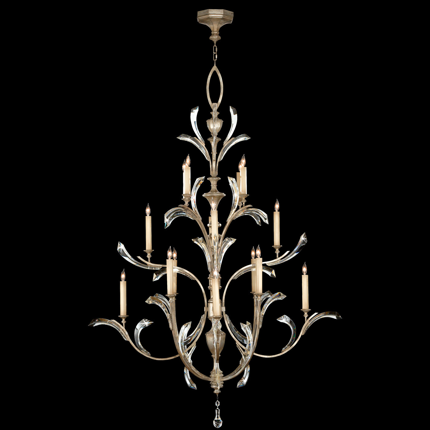 FINE ART LAMPS, BEVELED ARCS CHANDELIER, CHANDELIER LIGHT