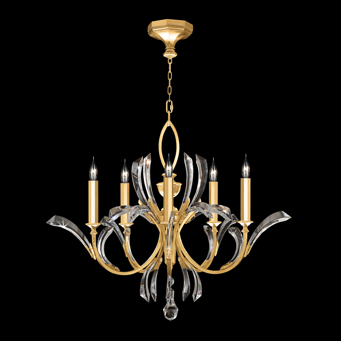 FINE ART LAMPS, BEVELED ARCS CHANDELIER, CHANDELIER LIGHT