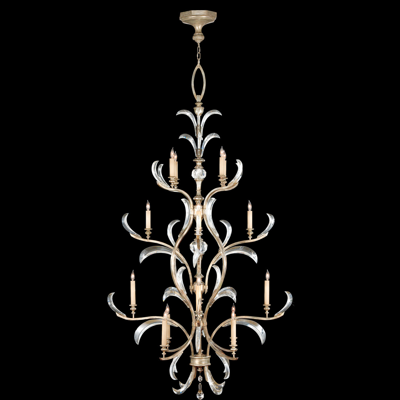 FINE ART LAMPS, BEVELED ARCS CHANDELIER, CHANDELIER LIGHT
