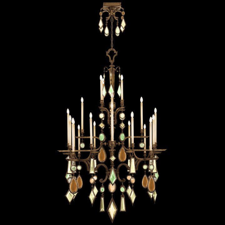 FINE ART LAMPS, ENCASED GEMS CHANDELIER, CHANDELIER LIGHT