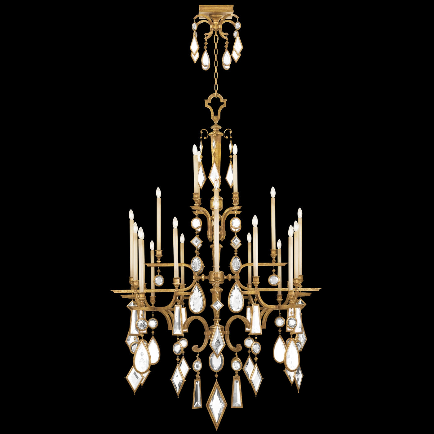 FINE ART LAMPS, ENCASED GEMS CHANDELIER, CHANDELIER LIGHT