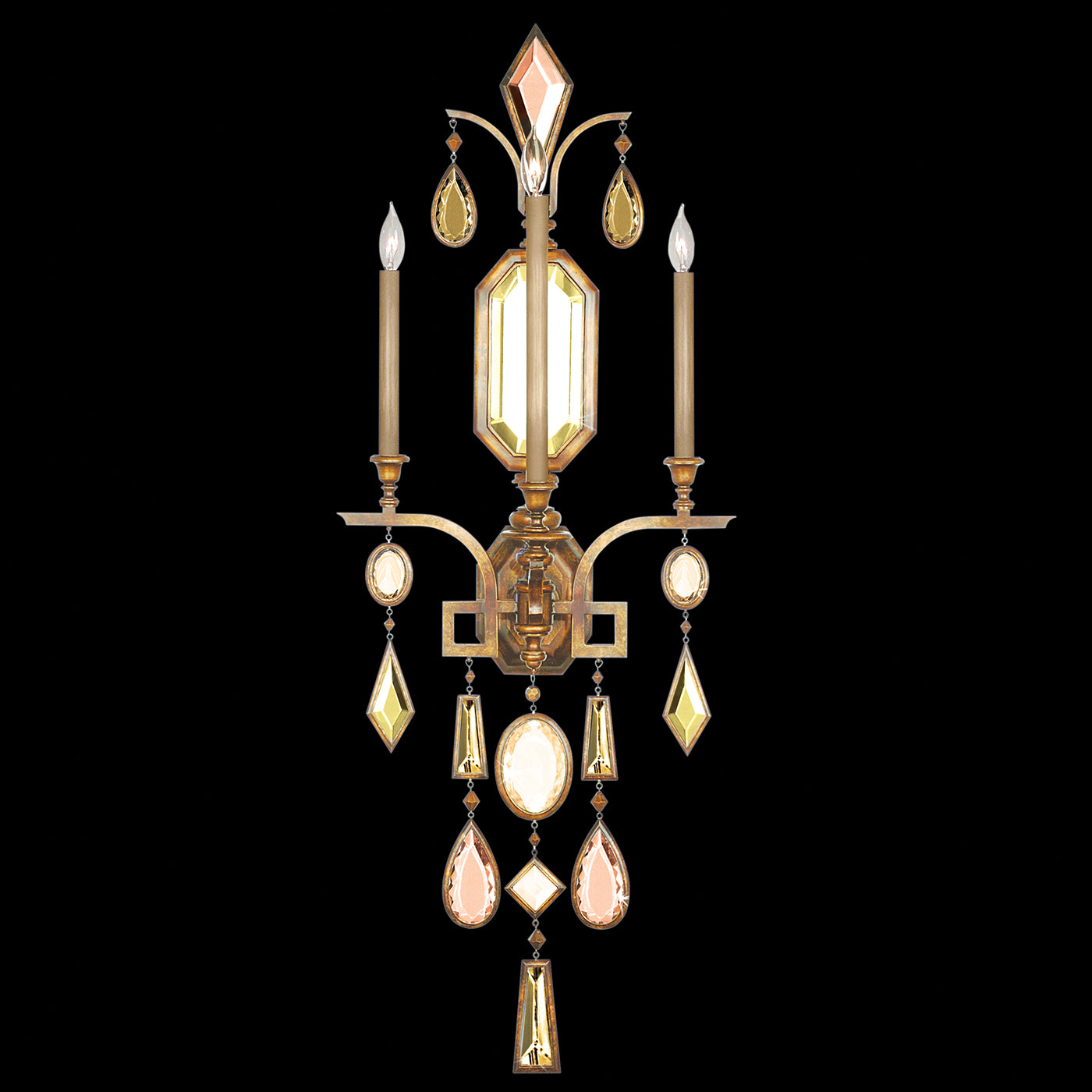 FINE ART LAMPS, ENCASED GEMS SCONCE, WALL SCONCES