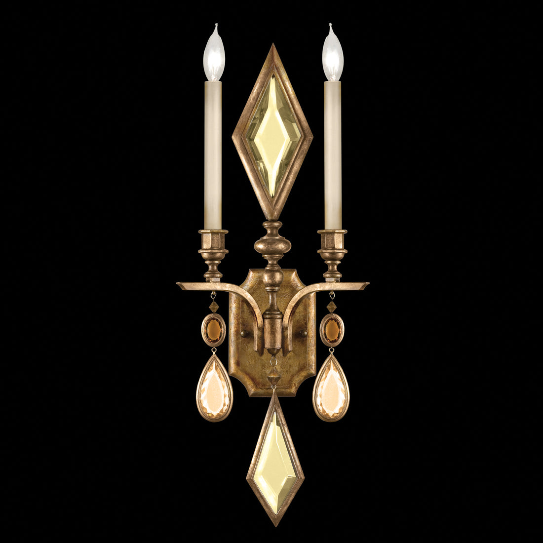 FINE ART LAMPS, ENCASED GEMS SCONCE, WALL SCONCES