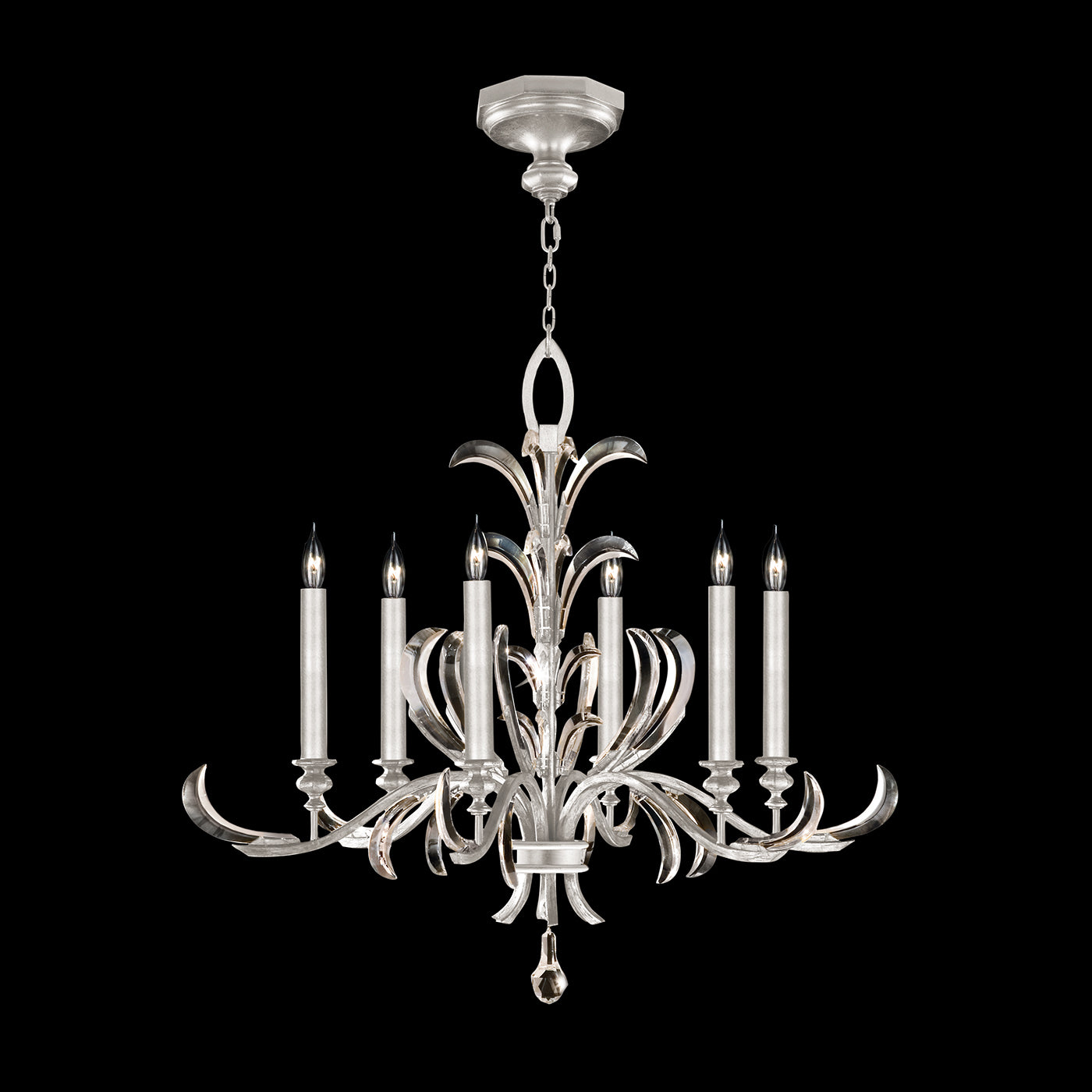 FINE ART LAMPS, BEVELED ARCS CHANDELIER, CHANDELIER LIGHT