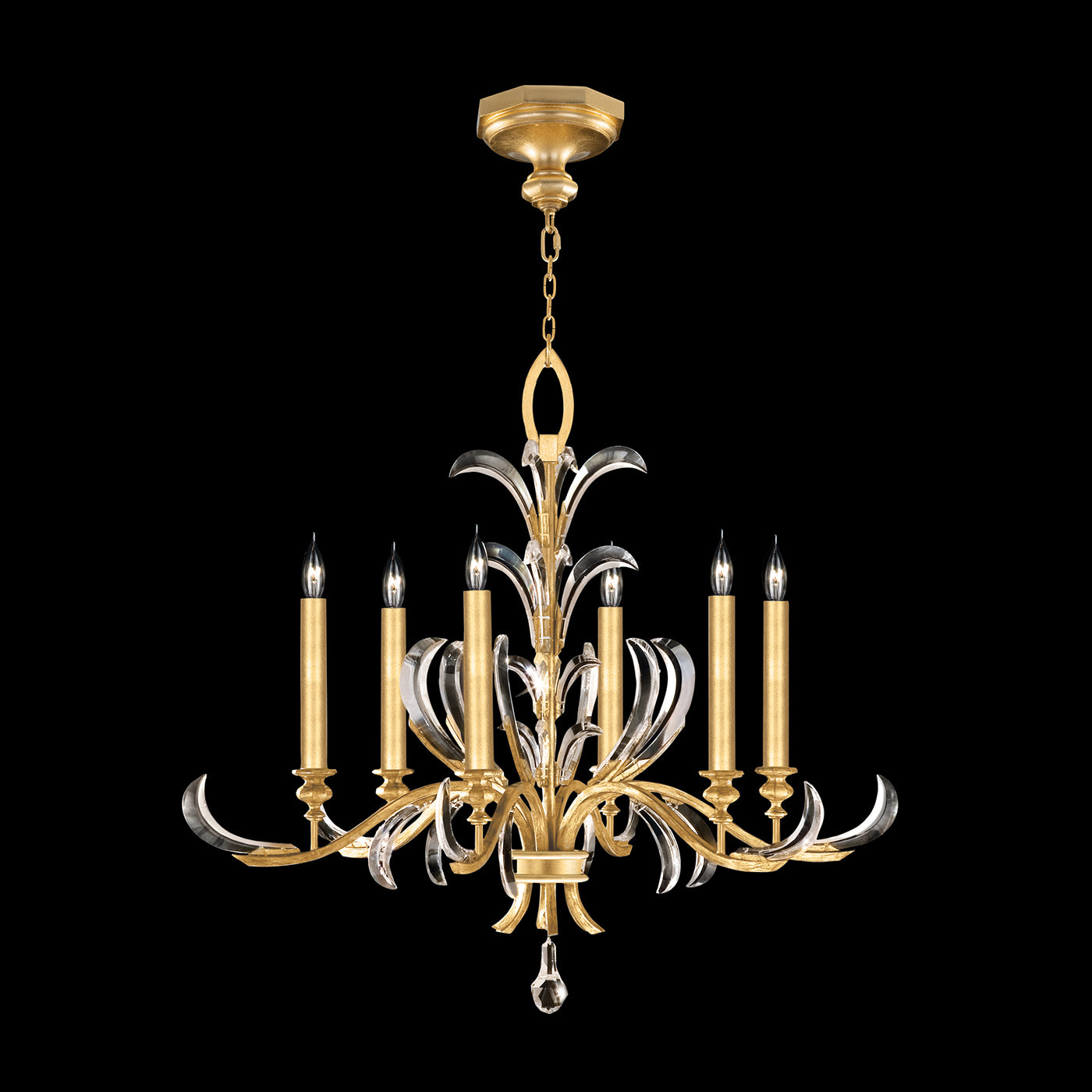 FINE ART LAMPS, BEVELED ARCS CHANDELIER, CHANDELIER LIGHT