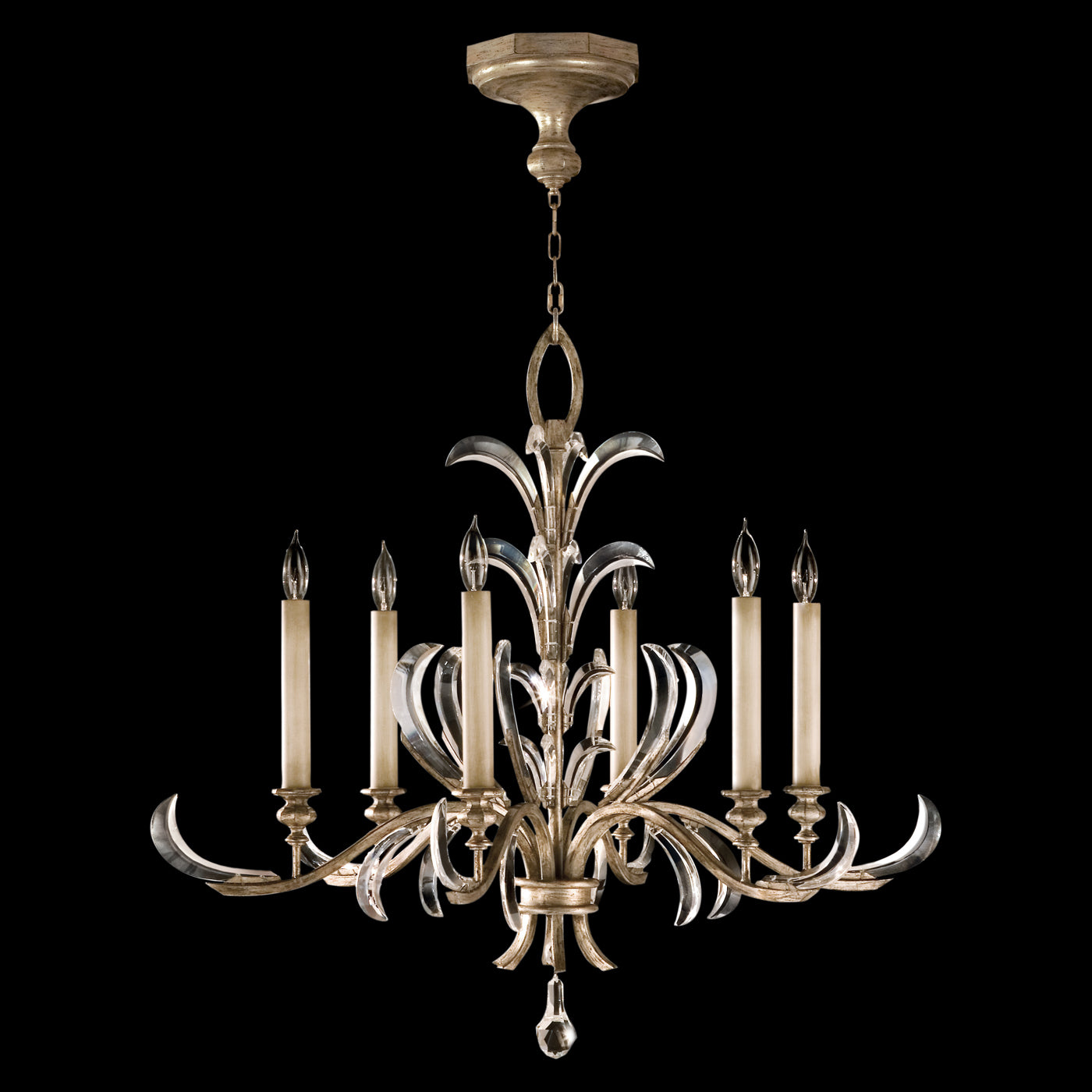 FINE ART LAMPS, BEVELED ARCS CHANDELIER, CHANDELIER LIGHT