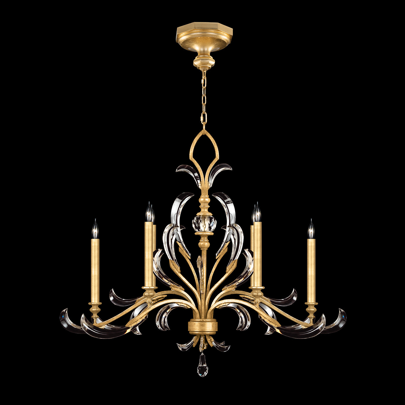 FINE ART LAMPS, BEVELED ARCS OBLONG CHANDELIER, CHANDELIER LIGHT