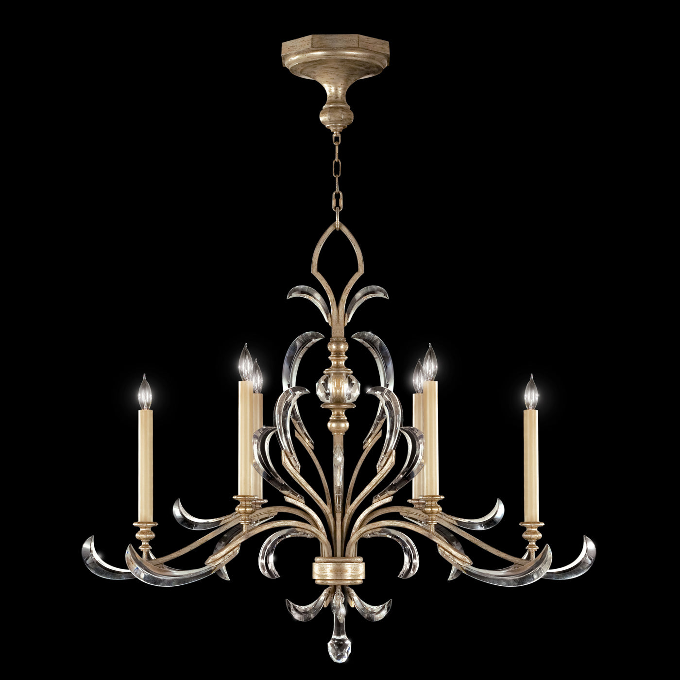 FINE ART LAMPS, BEVELED ARCS OBLONG CHANDELIER, CHANDELIER LIGHT
