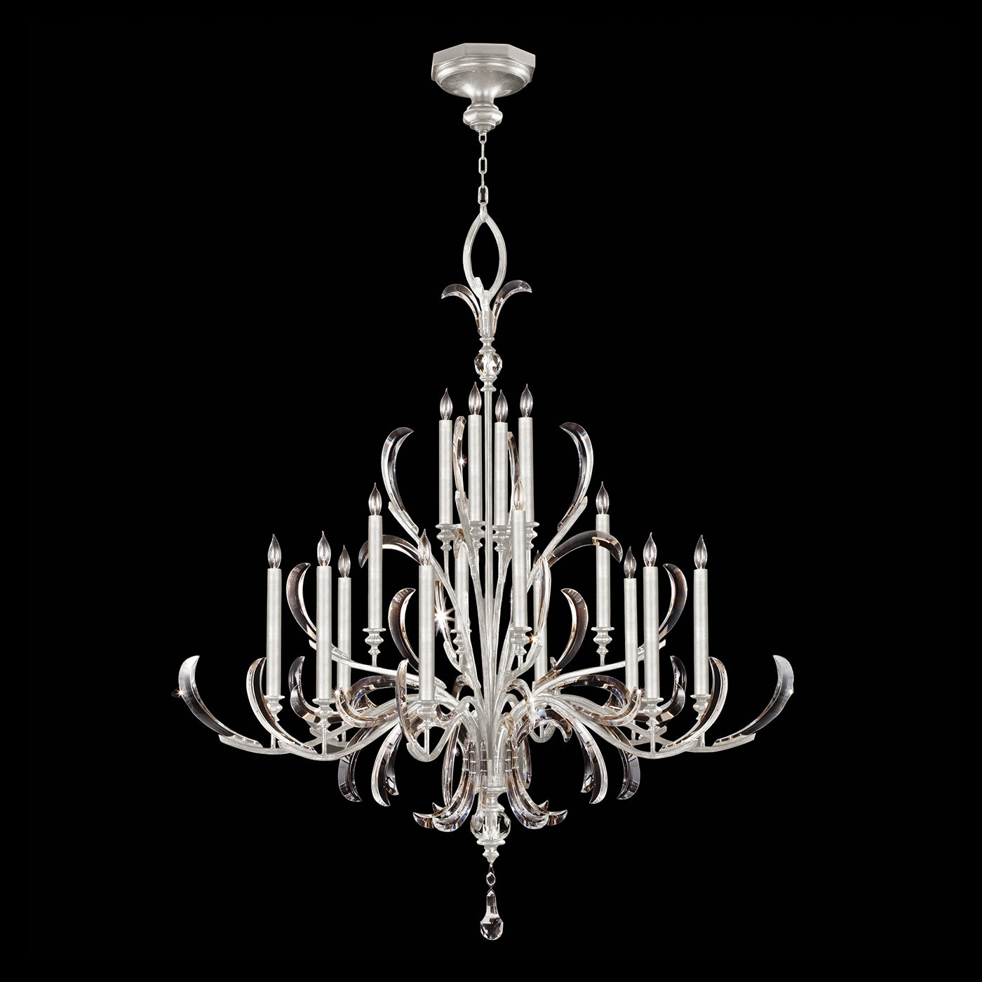 FINE ART LAMPS, BEVELED ARCS CHANDELIER, CHANDELIER LIGHT