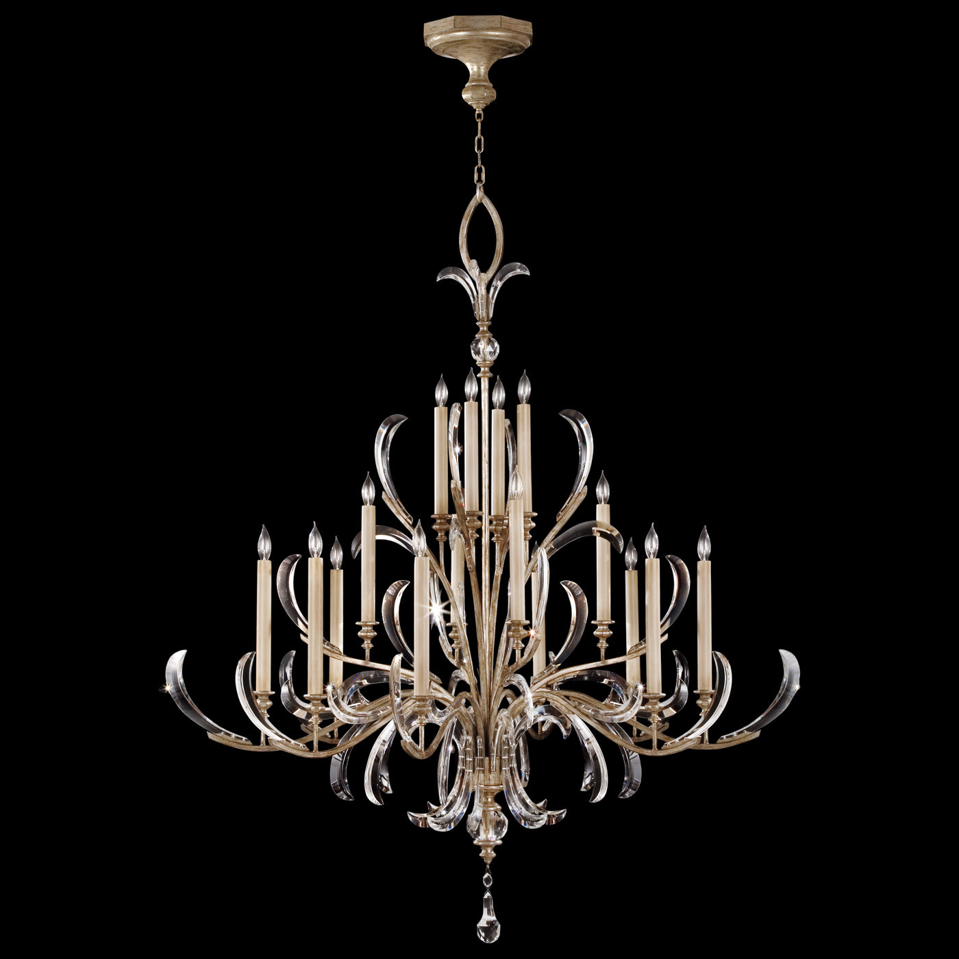FINE ART LAMPS, BEVELED ARCS CHANDELIER, CHANDELIER LIGHT