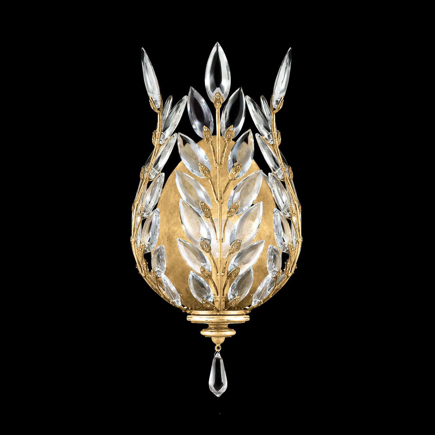 FINE ART LAMPS, CRYSTAL LAUREL SCONCE, WALL SCONCES
