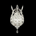 FINE ART LAMPS, CRYSTAL LAUREL SCONCE, WALL SCONCES
