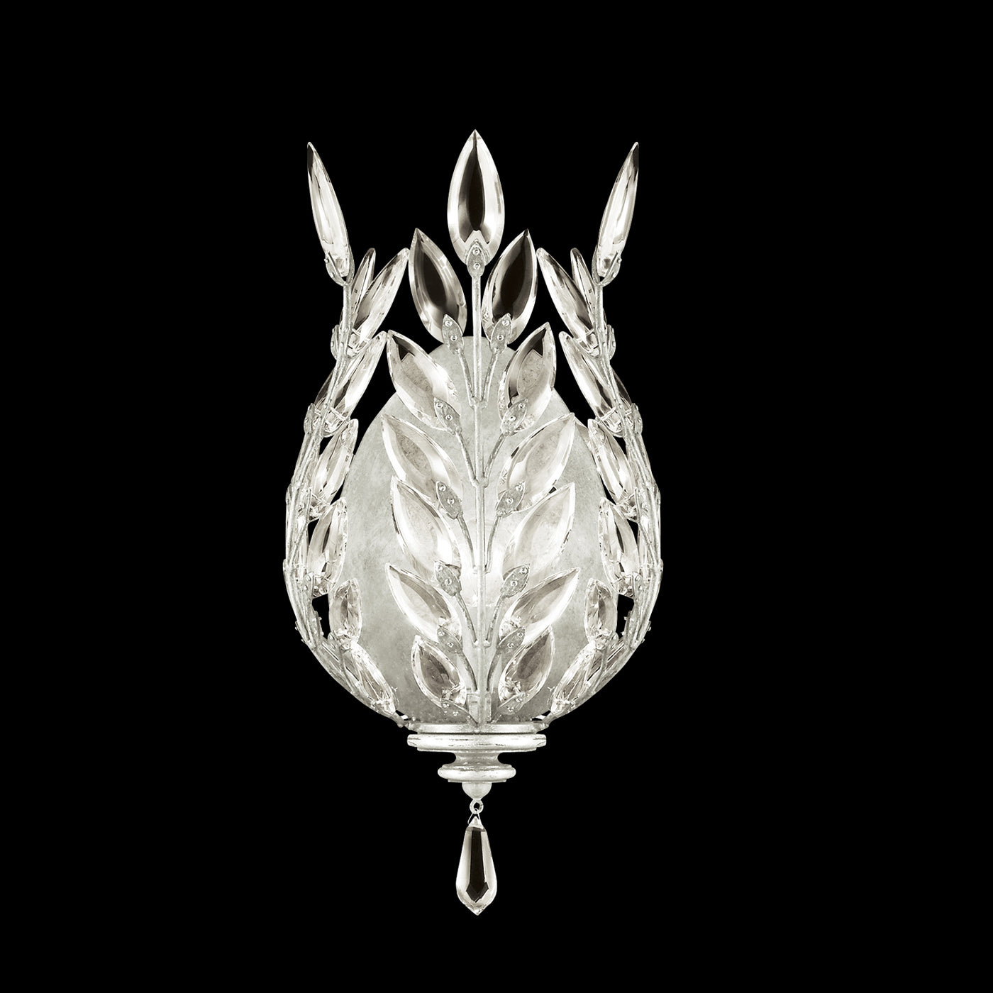 FINE ART LAMPS, CRYSTAL LAUREL SCONCE, WALL SCONCES