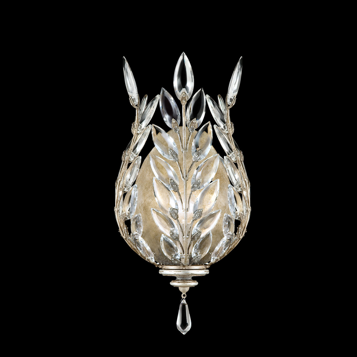 FINE ART LAMPS, CRYSTAL LAUREL SCONCE, WALL SCONCES