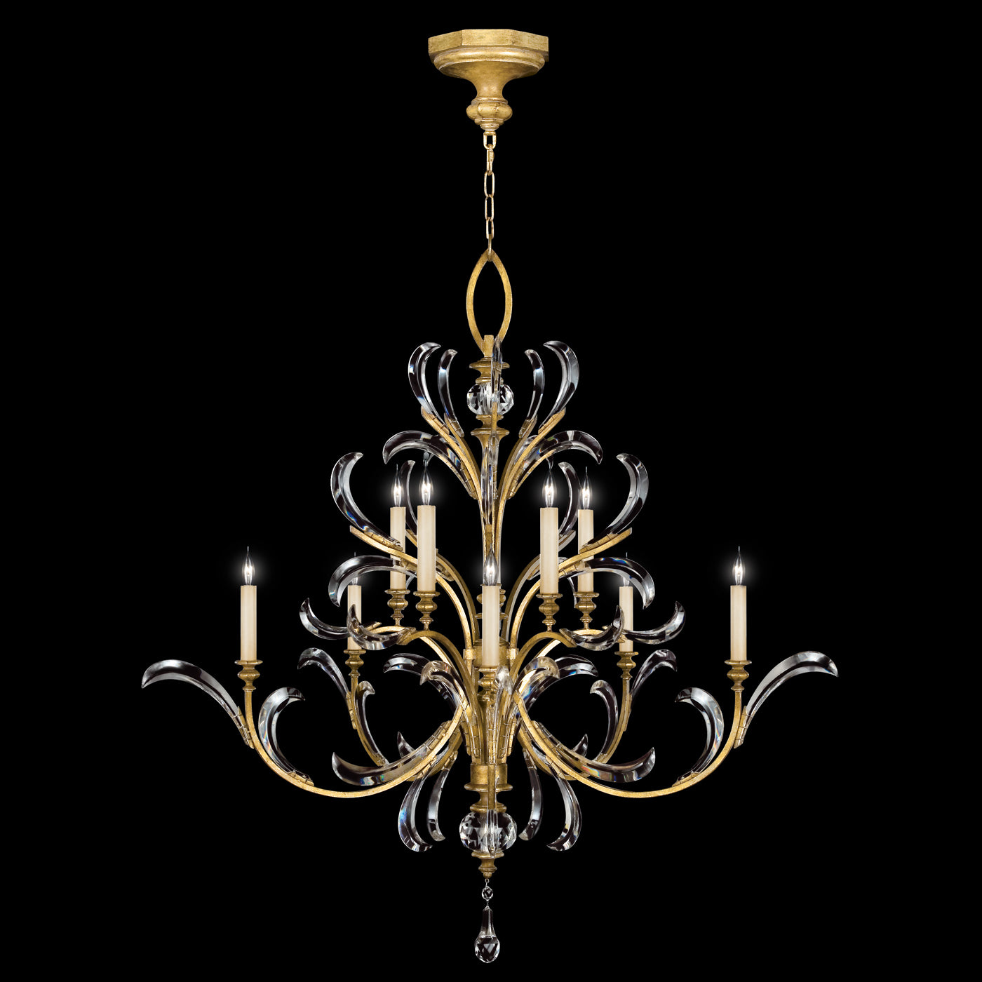 FINE ART LAMPS, BEVELED ARCS CHANDELIER, CHANDELIER LIGHT