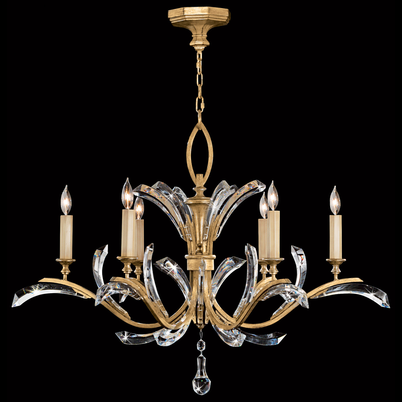 FINE ART LAMPS, BEVELED ARCS CHANDELIER, CHANDELIER LIGHT