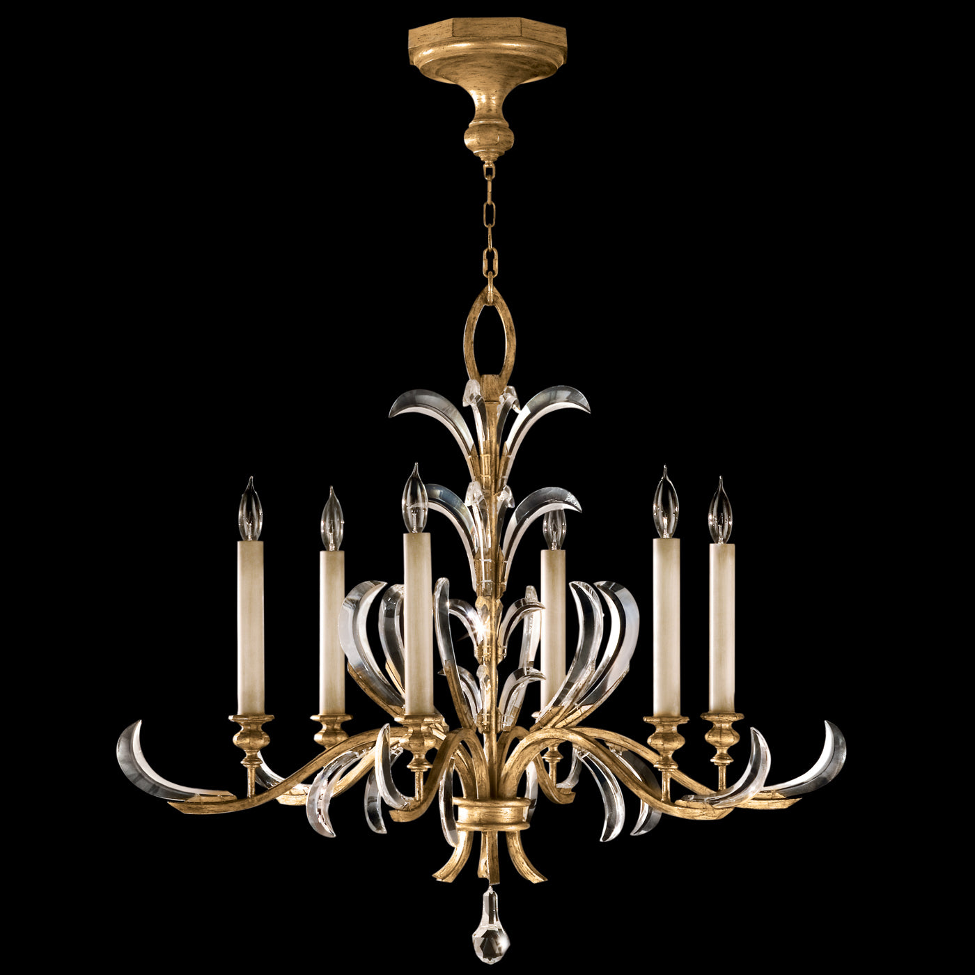 FINE ART LAMPS, BEVELED ARCS CHANDELIER, CHANDELIER LIGHT