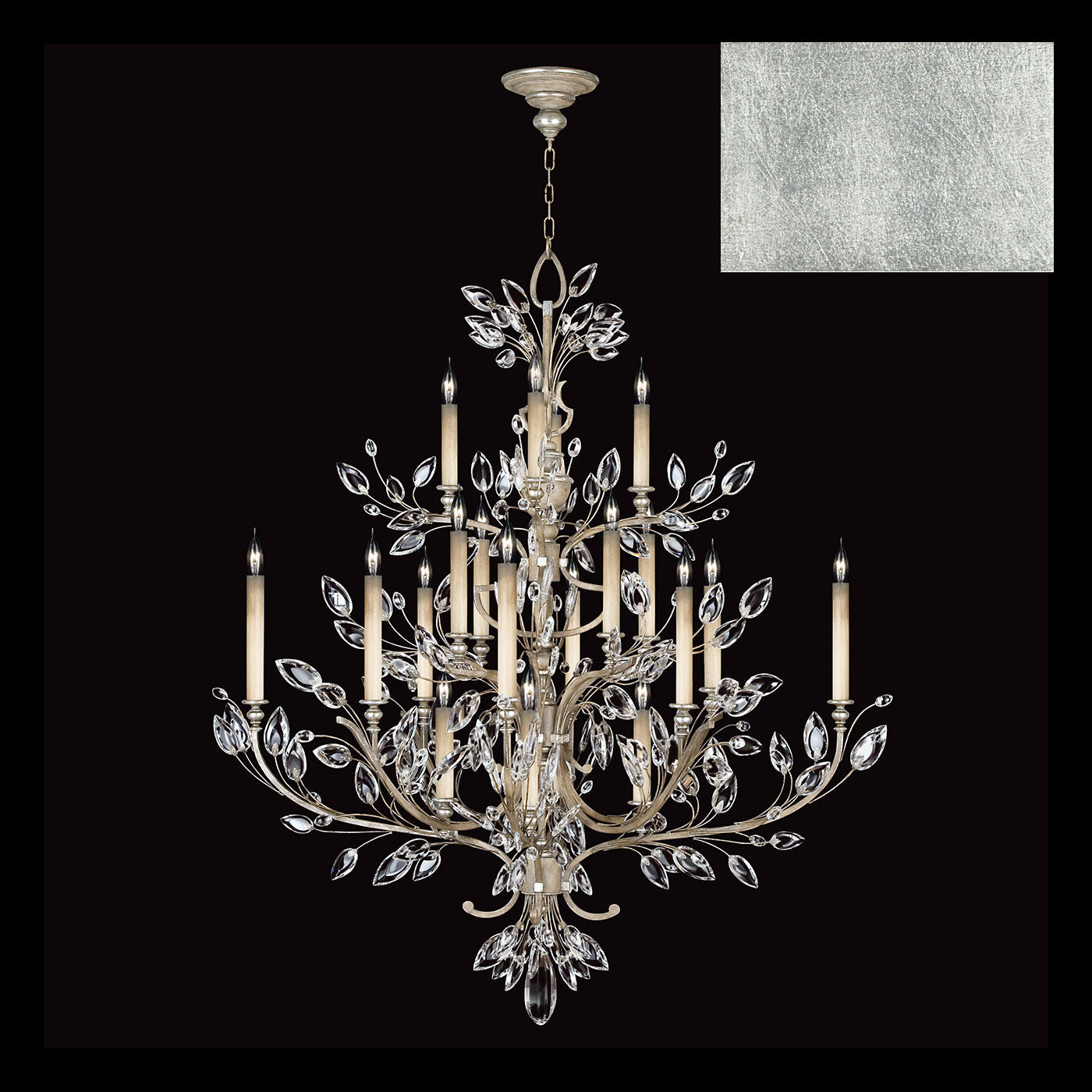 FINE ART LAMPS, CRYSTAL LAUREL CHANDELIER, CHANDELIER LIGHT