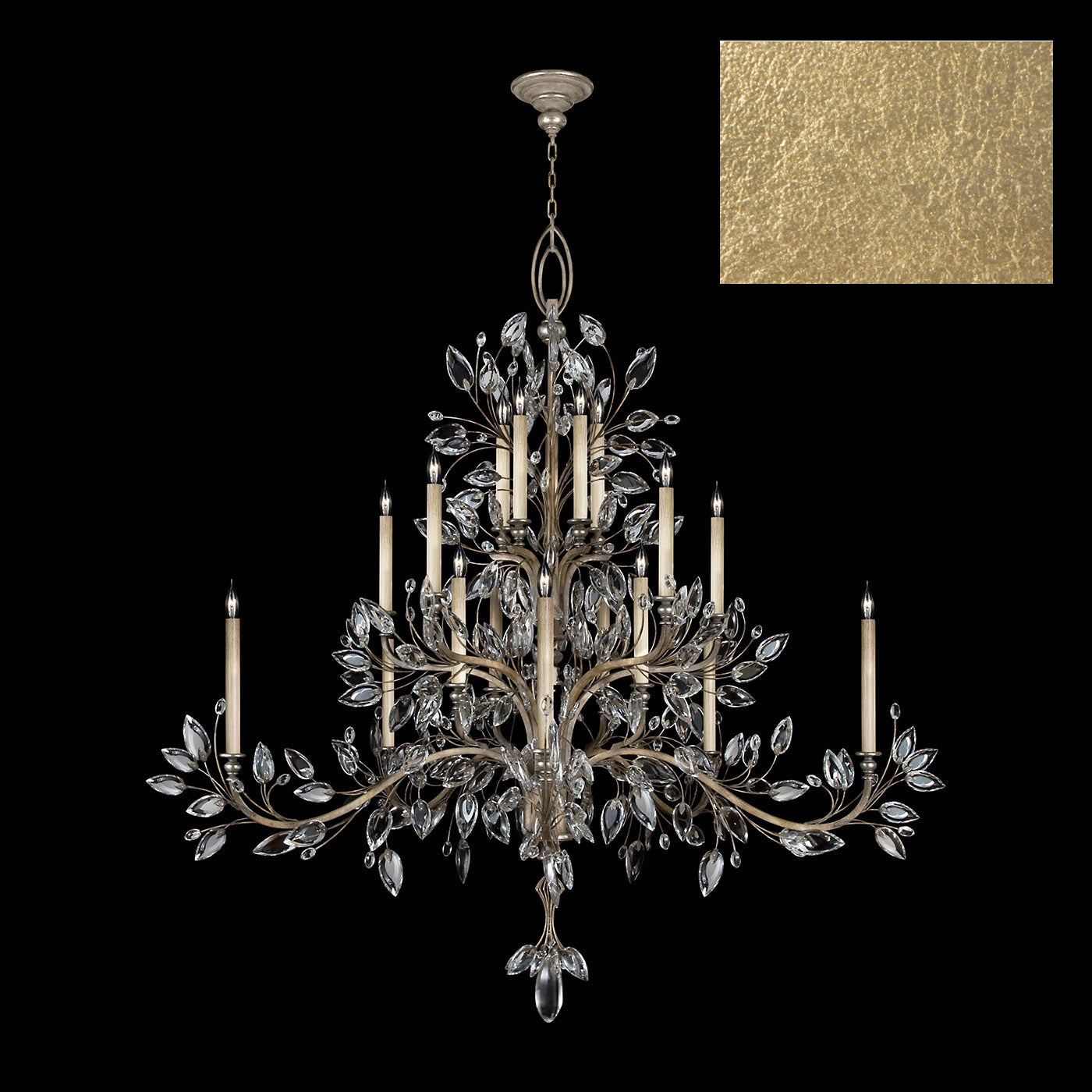 FINE ART LAMPS, CRYSTAL LAUREL CHANDELIER, CHANDELIER LIGHT