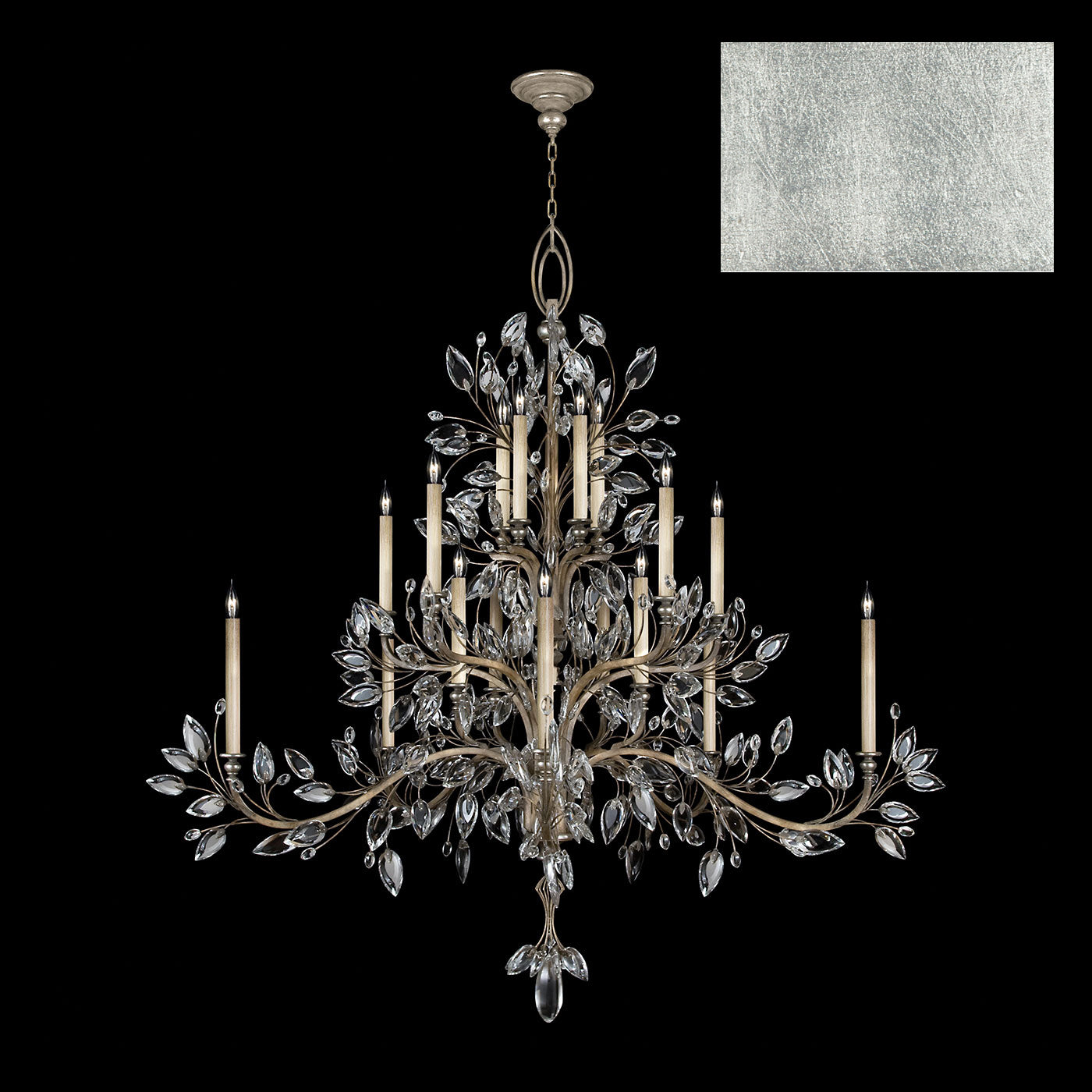 FINE ART LAMPS, CRYSTAL LAUREL CHANDELIER, CHANDELIER LIGHT
