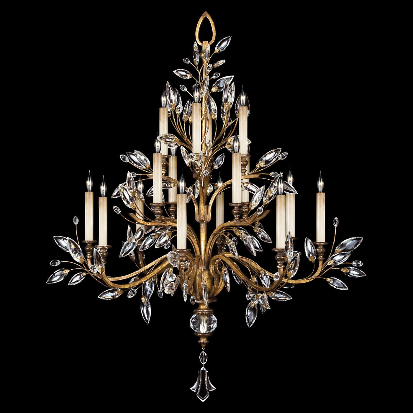 FINE ART LAMPS, CRYSTAL LAUREL CHANDELIER, CHANDELIER LIGHT