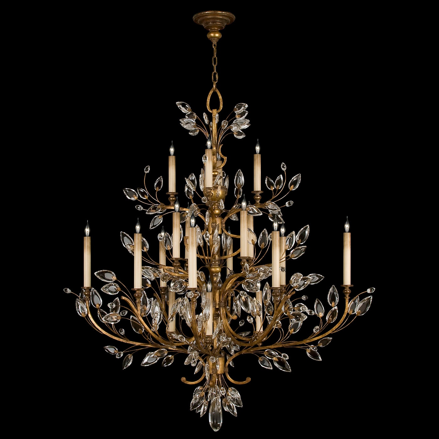 FINE ART LAMPS, CRYSTAL LAUREL CHANDELIER, CHANDELIER LIGHT