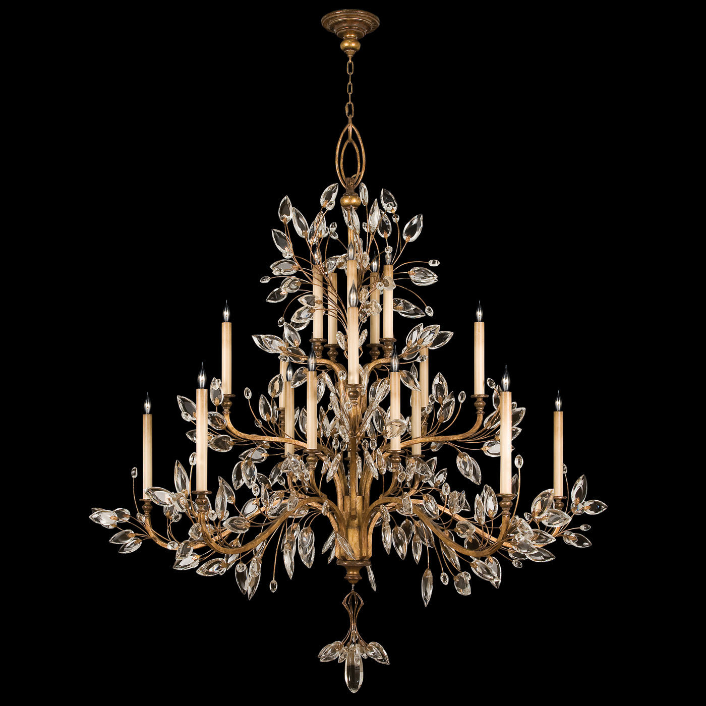 FINE ART LAMPS, CRYSTAL LAUREL CHANDELIER, CHANDELIER LIGHT