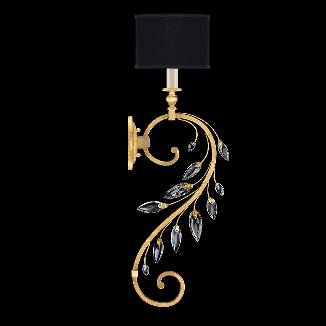 FINE ART LAMPS, CRYSTAL LAUREL SCONCE, WALL SCONCES