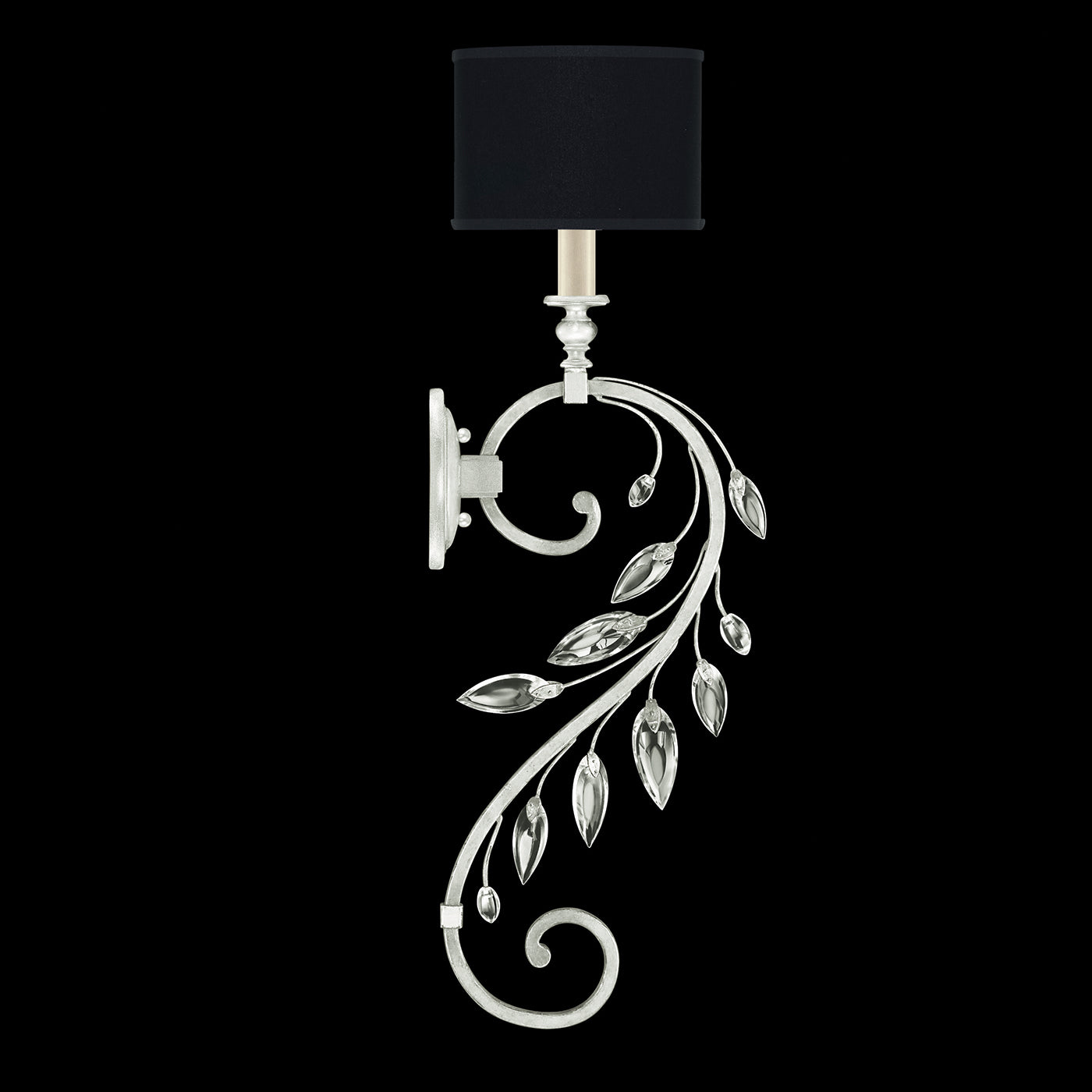 FINE ART LAMPS, CRYSTAL LAUREL SCONCE, WALL SCONCES