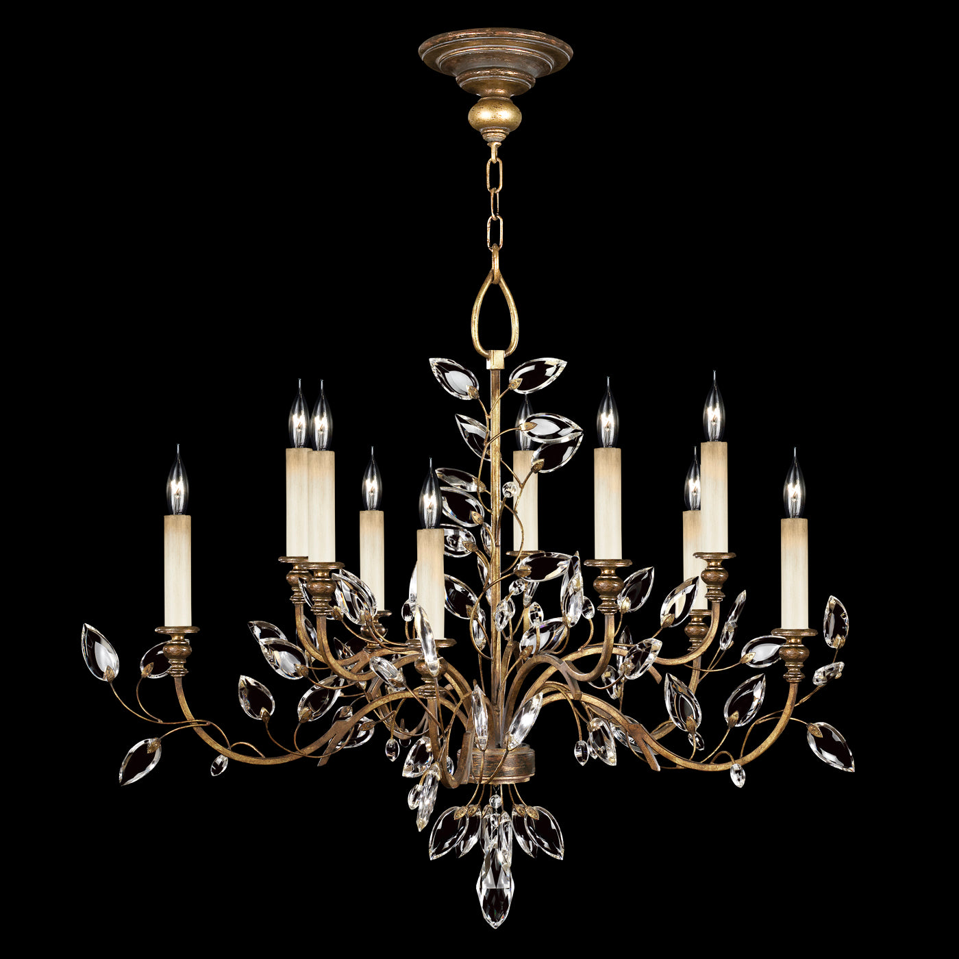 FINE ART LAMPS, CRYSTAL LAUREL CHANDELIER, CHANDELIER LIGHT