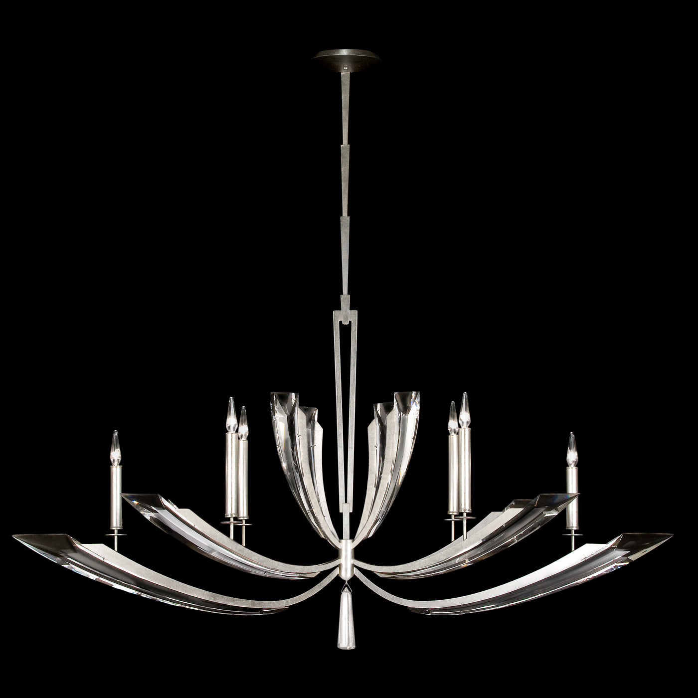 FINE ART LAMPS, VOL DE CRISTAL OBLONG CHANDELIER, CHANDELIER LIGHT