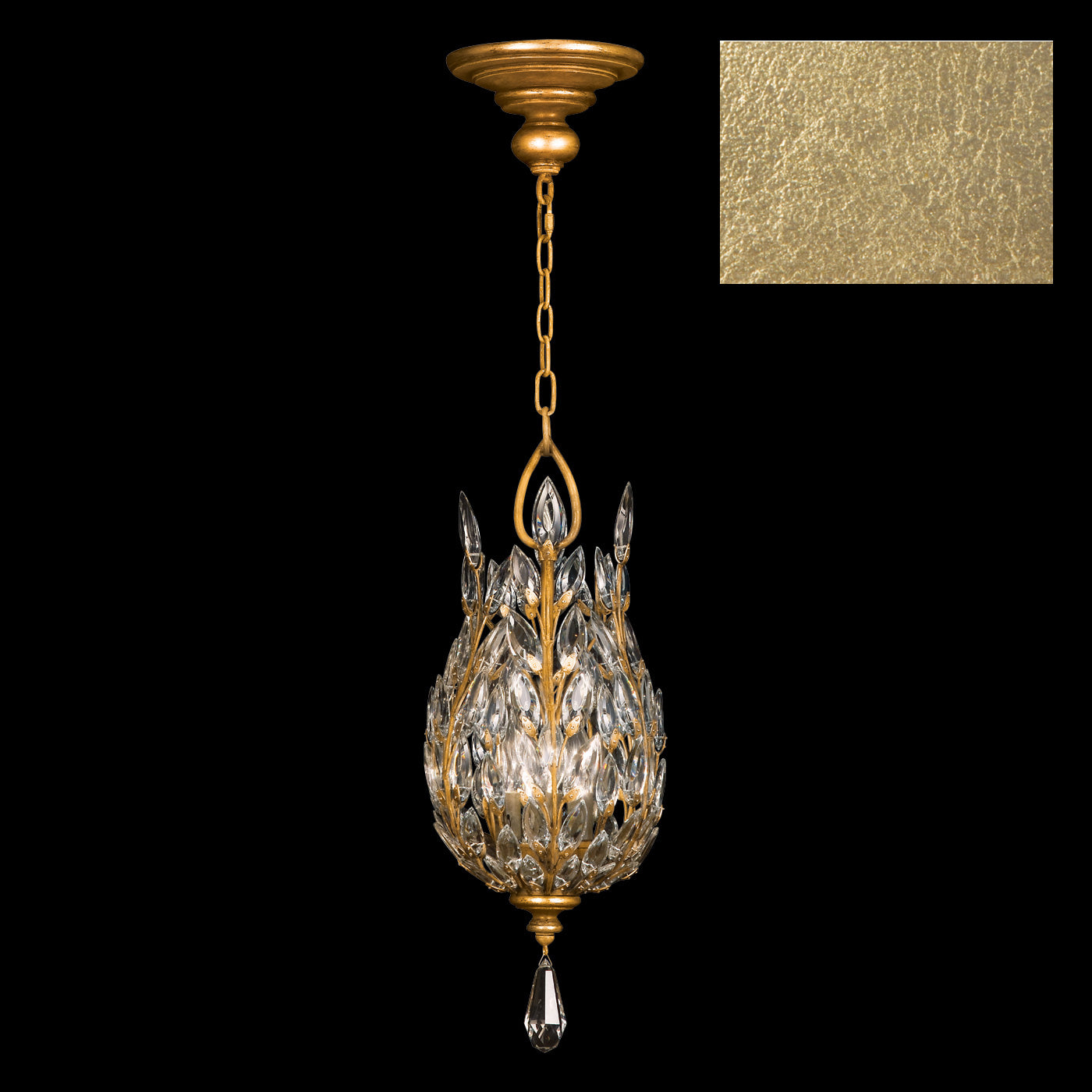 FINE ART LAMPS, CRYSTAL LAUREL PENDANT, PENDANT LIGHT