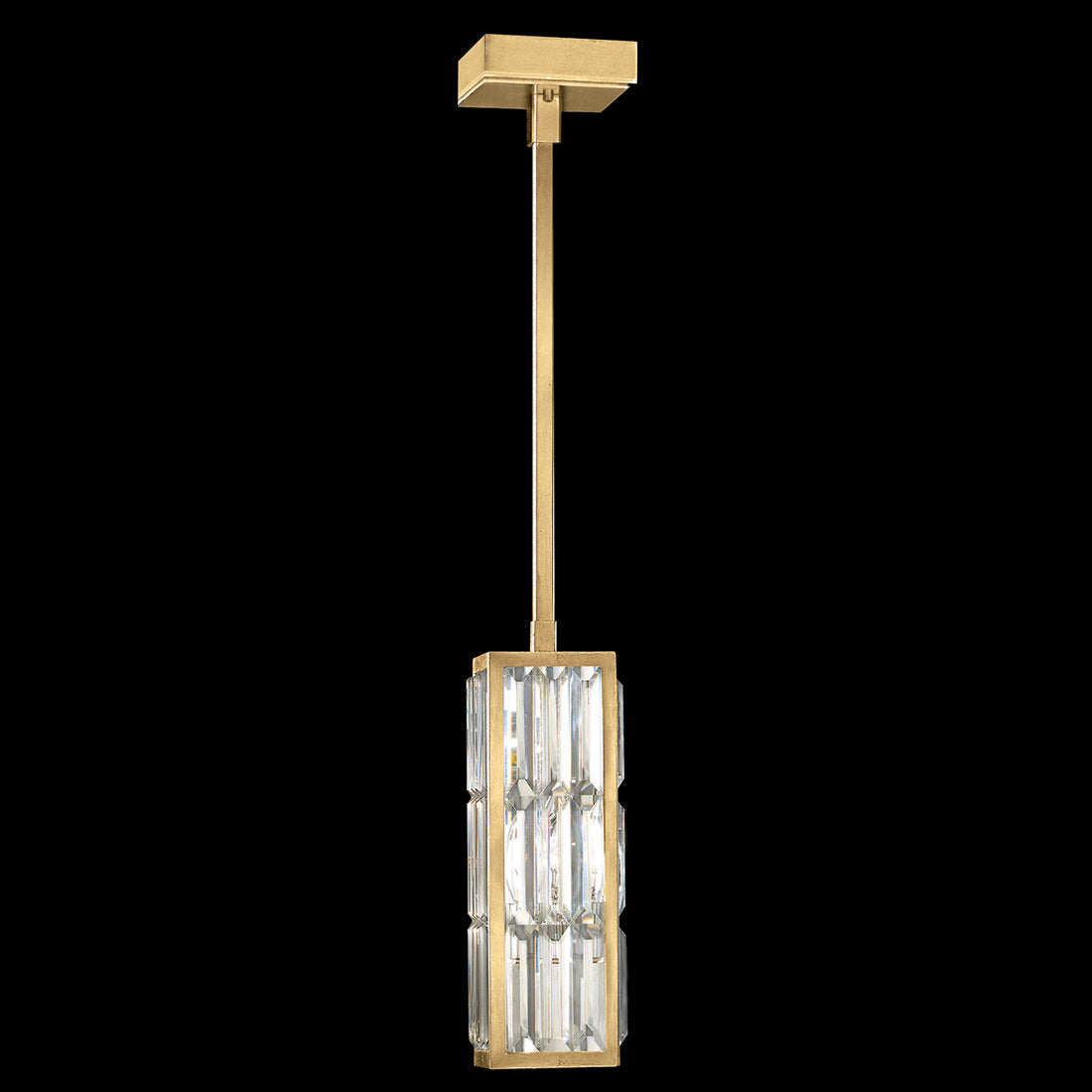 FINE ART LAMPS, CRYSTAL ENCHANTMENT SQUARE DROP LIGHT, PENDANT LIGHT