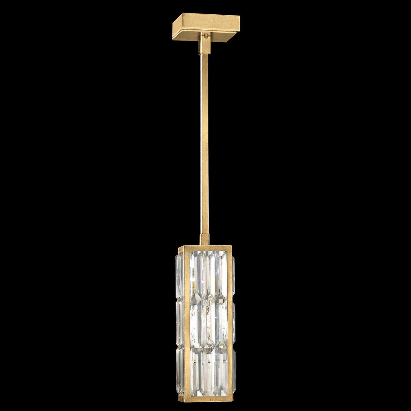 FINE ART LAMPS, CRYSTAL ENCHANTMENT SQUARE DROP LIGHT, PENDANT LIGHT