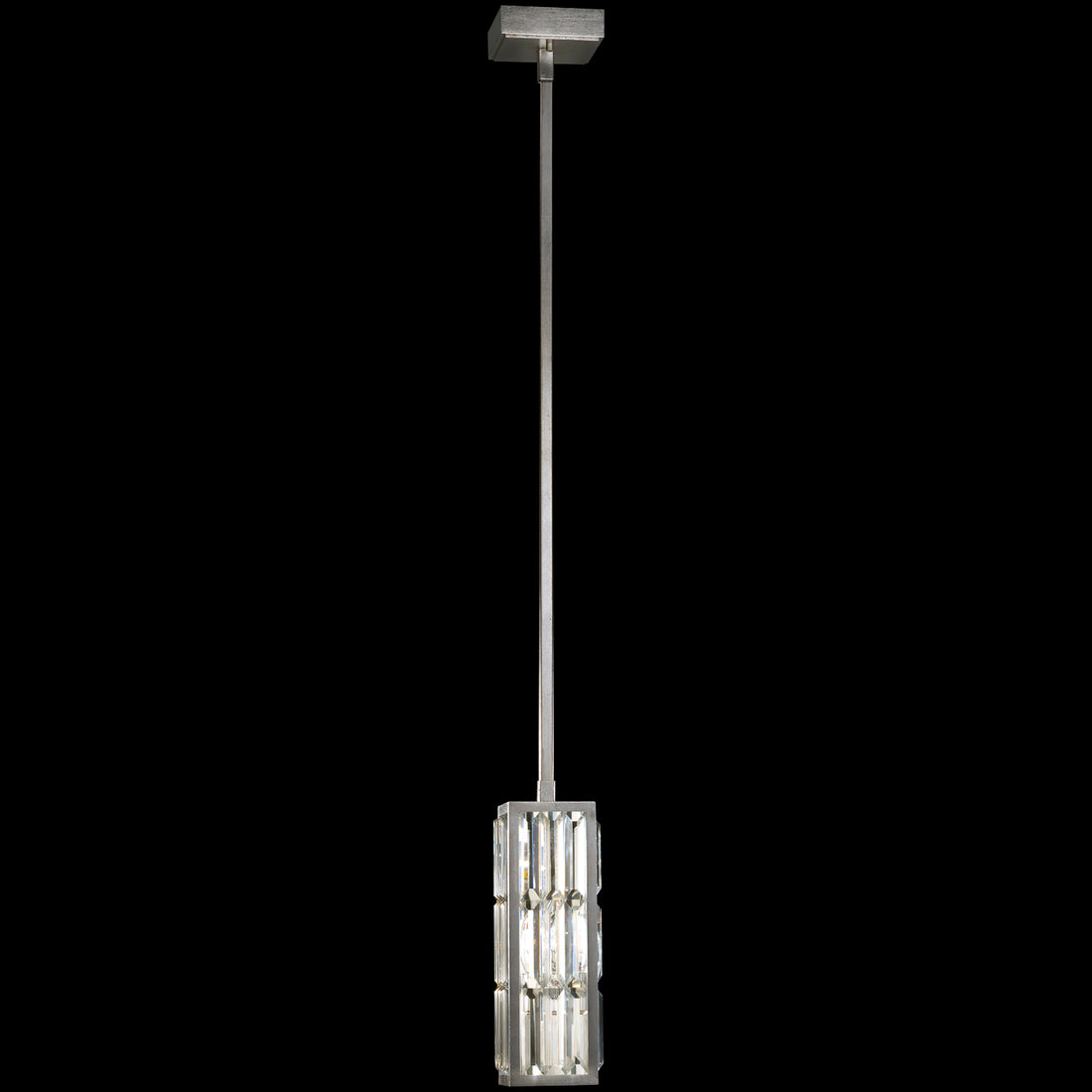 FINE ART LAMPS, CRYSTAL ENCHANTMENT SQUARE DROP LIGHT, PENDANT LIGHT