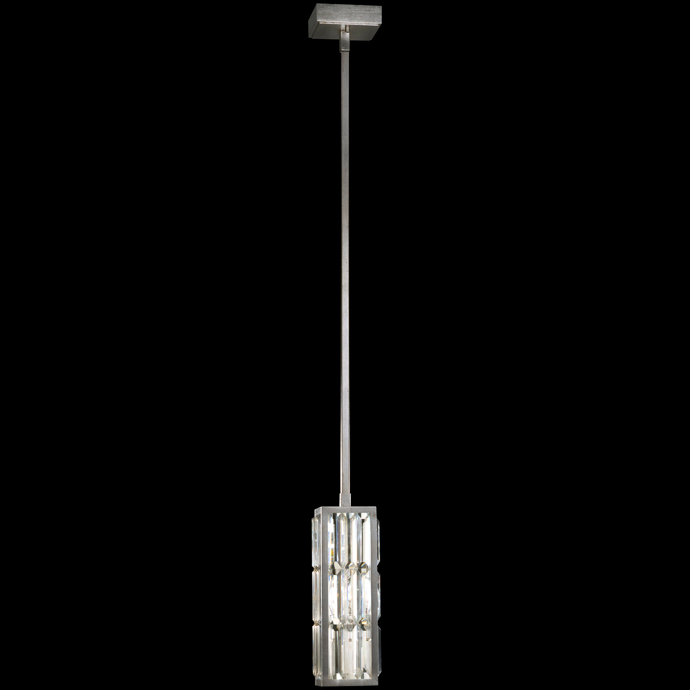 FINE ART LAMPS, CRYSTAL ENCHANTMENT SQUARE DROP LIGHT, PENDANT LIGHT