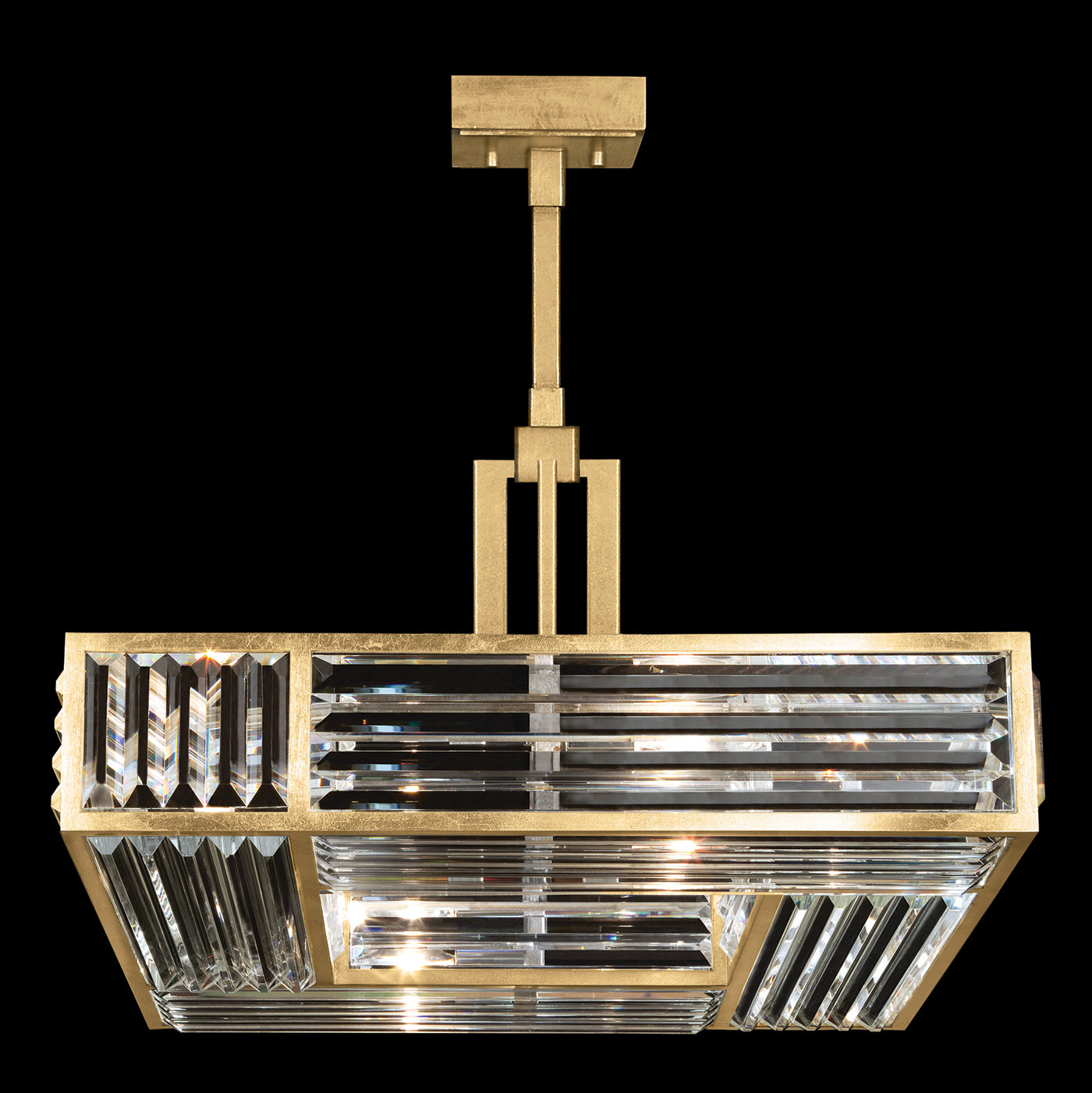 FINE ART LAMPS, CRYSTAL ENCHANTMENT SQUARE PENDANT, PENDANT LIGHT