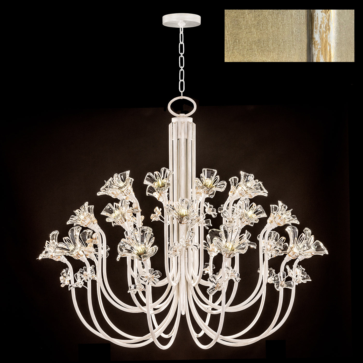 FINE ART LAMPS, AZU CHANDELIER, CHANDELIER LIGHT
