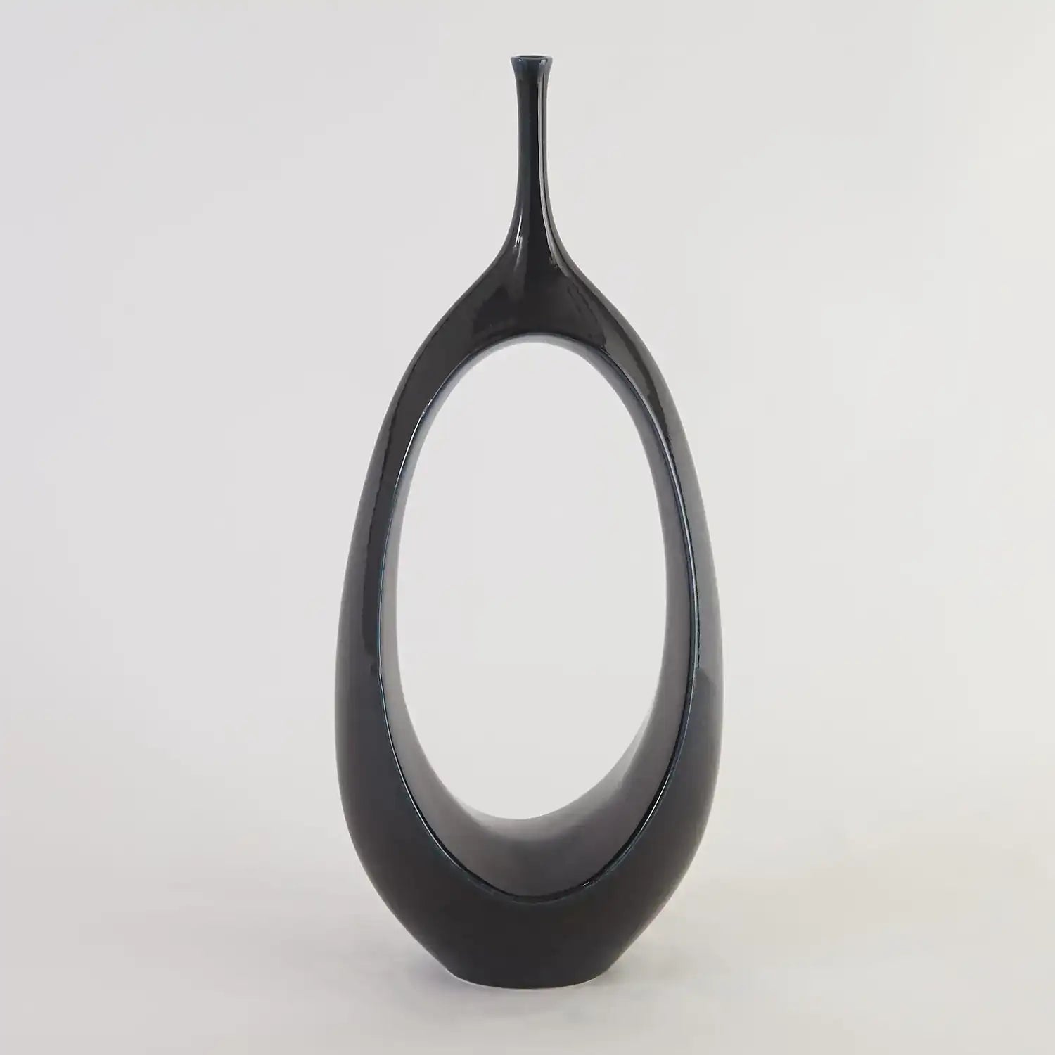 GLOBAL VIEWS OPEN OVAL RING VASE - Decorative Accents